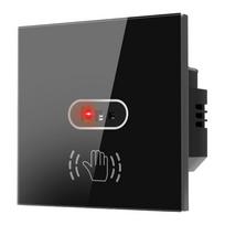 86mm Smart WiFi Infrared Gesture Control Switch Touchless Lighting Hand Wave Activation Voice Enabled Tempered Glass Cover Parts juoda