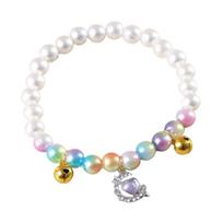 Elastic Rope Pet Pearl Collar Princess Style With Crystal Pendant Cat Necklace Pet Jewelry Cat Accessories Cat Neck Chain Puppy