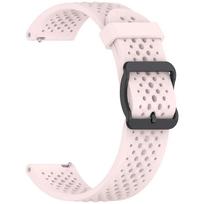 20mm 22mm Silicone Strap For Garmin Forerunner 165 265 55 Venu 3/2 Active5 Breathable Bracelet Wristband Garmin 965 955 745 Belt Forerunner 165-55 šviesiai rausvos spalvos