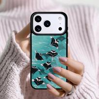 Animal Manta Ray Phone Case For Apple iPhone 17 Air 16E 15 14 Plus 13 12 11 Pro Max Mini Funda Cover iPhone 15