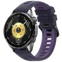 Semi-Transparent Sports Silicone Strap For Huawei Watch GT6/GT5/4/3 46mm GT6/GT5 Pro 46mm Two-Tone Adjustable Bracelet Wristband Huawei GT2 Pro 46mm