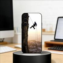 R-Rock Climbing Wall Phone Case For Samsung S25,S24,S21,S22,S23,S30,Ultra,S20,Plus,Fe,Lite,Note,10,Black Cover Samsung S21 s305G