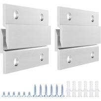 ABBY-French Cleat Z Clip Interlocking Wall Mount Bracket For Picture Hangers For Mirror Artwork Cabinet Whiteboard Hardware Kit