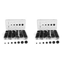 ABBY-340Pcs 7 Sizes Rubber Grommet Assortment Kit, Firewall Hole Plug Set Electrical Wire Gasket Solid Hole Plugs Set juoda
