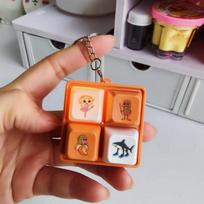 New Tralalero Tralala Tungtungtung Wooden Stick Man 4 Button Keychain Pendant Meme Brainrot Anime Peripheral Decor Gift Toys