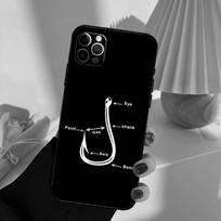 Carp Fish Fishing rod Hook Case For iPhone 11 12 13 14 15 16 Pro Max Cover For iPhone 13 12 Mini XR X XS Max Plus iPhone 12 mini