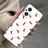 Cartoon Dachshund Sausage Dog Case For OPPO Reno 8T 13F 14F 12F 11F 10 12 13 14 Pro 7 8 Lite OPPO Find X8 X6 X9 Pro Cover OPPO Reno8 T 4G