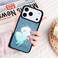 Cartoon Samoyed Dog Phone Case For IPhone 17 16e 15 14 13 12 11 Pro Max Air Mini Soft Protective Cover iPhone 13 Pro
