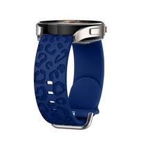 Band for Samsung Galaxy watch 8/7/6/5/4/classic/5 Pro Wristband Leopard Engraved Silicone bracelet correa Galaxy watch 7 Strap Galaxy 8 40mm 44mm mėlyna