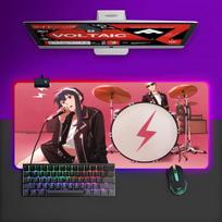 Anime A-spy X FamilyES Mouse Pad RGB Gaming Mouse Pad Desk Mat HD Gamer Large LED Light XXL MousePads RGB600x300x3mm