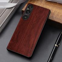 Case for Sony Xperia 1 VI 10 VI Coque Durable Wooden Pattern Leather Cover for Sony Xperia 10 Iv Case Funda Xperia 1 IV ruda