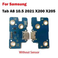 For Samsung Galaxy Tab A8 10.5 2021 X200 X205 USB Charge Port Jack Dock Connector Charging Board Flex Cable Withour Sersor