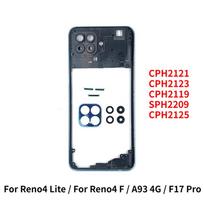 For Oppo A93 4G / F17 Pro / For Reno4 Lite / For Reno4 F Middle Frame Housing Bezel With Side Button Repair Parts juoda