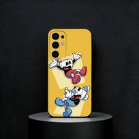 Game C-Cuphead  Phone Case For Samsung S25,24,23,22,30,21,10,9,Ultra,Plus,FE 5G Black Soft Case Samsung S21lite