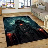 Gothic Horror Skull Ghost Design Area Rug – Spooky Print Carpet for Bedroom & Living Room | Sofa Decor, Festive Floor Mat 60x90cm(23x35in)