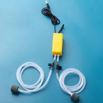 Mini akvariumo oro siurblys Rinkinys Deguonies siurblys Su atbuliniu vožtuvu Oro akmuo USB Akvariumo filtras Žuvų tvenkinio vamzdelis Vandens priedai balta