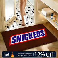 Soft Absorbent Non-Slip Rug Brand logo S-Snickers Floor Mat Home Decor Doormat Bedroom Floor Mat Shower Carpet 40x60cm