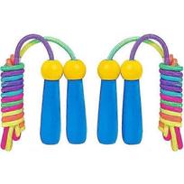 Kids Skipping Rope Adjustable Children Jump Rope with Wooden Handle for Boys and Girls Exercise Outdoor Activity(2pcsblue)