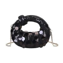 Light Luxury Fashi Sequins Women's Messenger Bag 2026 New Trend Versatile Chains Shoulder Bags Chic Elegant Lady Handbags (20cm<Max Length<30cm) juoda