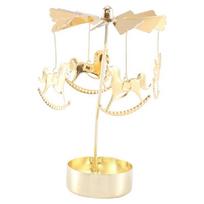 ABBY-2PCS Gold Metal Candle Holders Room Decoration Rotating Candle Holders Gold Hot Rotating Candle Holders Ornaments auksas