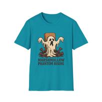 Unisex Softstyle T-Shirt Mens Womens Tees Top Marshmallow Phantom Rising Funny Ghost Grave Halloween 2XL