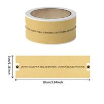 100Pcs/Roll Tamper-Proof Sealing Stickers Security Labels For Packages Mail Documents,3 X 10cm Seal sealing tape
