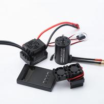 Vandeniui atsparus 3660 3800KV variklis be šepetėlių 80A bešepetė ESC programavimo kortelė su variklio aušintuvu 3300KV juoda