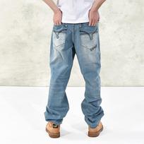 2024 European And American Autumn And Winter New Loose, Fat And Oversized Hip-Hop Skateboard Pants 30 šviesiai mėlyna spalva