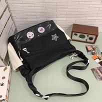 Crossbody Bag  Japanese Ins Large-capacity Versatile Messenger Bag  Solid Color Transparent Casual Single Shoulder Bag for Women .