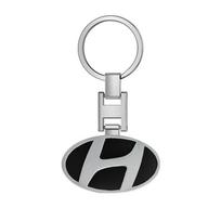 1 vnt. Madingas automobilio emblemos raktų pakabukas Raktų žiedas Priedai Hyundai i30 Tucson Elantra Venue Palisade Terracan Accent Veloster Sonata juoda