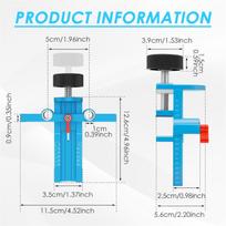 2in1 Cabinet Door Installation Positioner Adjustable Rebounder Punched Mounting Jig Wardrobe Cabinet Door Panel Installation Jig
