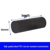 PTFE Rod 1m ilgio spalva/juoda