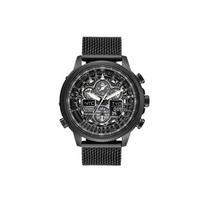 Citizen Eco-Drive Navihawk serijos aukščiausios klasės saulės laikrodis Vyriški laikrodžiai Juodas JY8037-50E Black Dial black