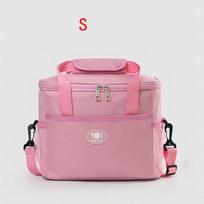 1pc Outdoor Picnic Bag Roomier Design Ice PackHome Insulation Bag Easy to Carry Lunch Box Bag Aluminum Foil Thickened Insulation Bag  Practical Use Pink-S