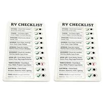 2PCS RV Checklist Boards Detachable Lightweight Chore Chart Memo Checklist Board with Slider RV