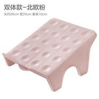 1PC storage shoe rack, double-layer plastic, double-layer shoe bracket cabinet, integrated shoe bracket finishing, shoe slipper rack one set