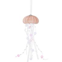 Exquisite Jellyfish Prism Pendant DIY Sunlight Capture Collector Sea Shell Wind Chimes  Party raudona