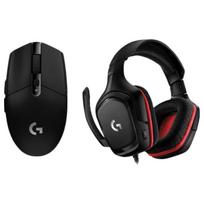 Logitech G331 Gaming Headset & G304 Black Wireless Mouse Bundle