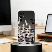 Competitive Chess Game Phone Case Black Silicone Soft For Samsung S25,S24,S21,S22,S23,S30,Ultra,S20,Plus,Fe,Lite Samsung S23plus5G