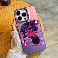 Helluva Boss Millie Phone Case For iPhone 17,16,15,14,13,12,11 Plus,Pro Max,XS,Colorful Silver Purple Cover iPhone16promax
