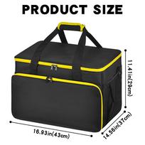 Steam Cleaner Storage Machine Compartments Storage Steam Cleaner Carrying Bag for Home Commercial Kitchen Bathroom Patio juoda
