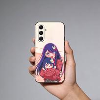 Anime O-Oshi No Ko Phone Case For Samsung Galaxy A73,21,22,32,71,53,52,51,80,5G Soft Black Cover Samsung a32 5g