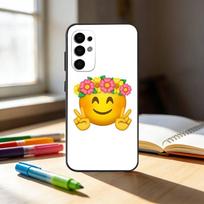 spring emojis  Phone Case For Samsung S25,S24,S21,S22,S23,S30,Ultra,S20,Plus,Fe,Note,10,9,5G Black Cover Samsung S24