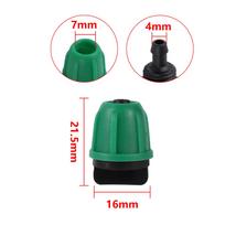 1/4  Pipe Plastic Locking Connector Barb Coupling Irrigation Connector Garden Watering Irrigation Diverter Pipe Fittings (as the picture,1pc)
