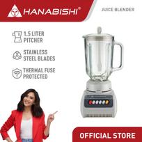 Hanabishi Juice Blender HJB115 1.5 liter Capacity  with Glass Jar for fruit shakes, smoothies, juice,
