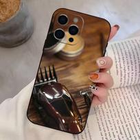 Barber Shop Hair Stylist Salon   Phone Case For iPhone 17, 16,15,14,13,12,11 Plus,Pro Max, Others Soft Black Cover iPhone12PROMAX