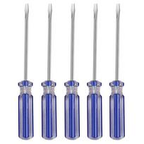 5pcs Slotted Cross Screwdriver 3mm Driver Bit For Electronic Equipment Furniture Repairing Home Improvement Hand Tool