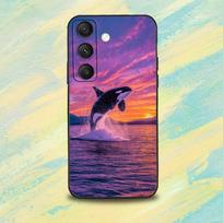 O-Orca Killer W-Whale-ES Phone Case For Samsung S25,S24,S10,S22,S21,S20,S23,Ultra,Plus,Lite,FE,Soft Silicone Black Cover SamsungS10