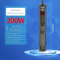 LED Digital Submersible Aquarium Water Heater  Quartz Tube  Fast and Precise Temperature Control  18 34 Degrees Range