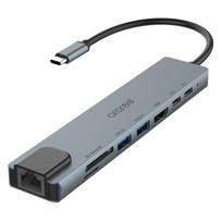 Multi Hub Araree Am81 8W1 Usb-C Do Rj45 + Sd + Tf + Usb 3.0 + Hdmi + Pd Czarne